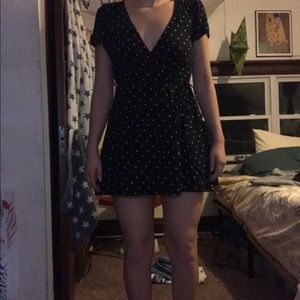 Abercrombie and Fitch black wrap dress